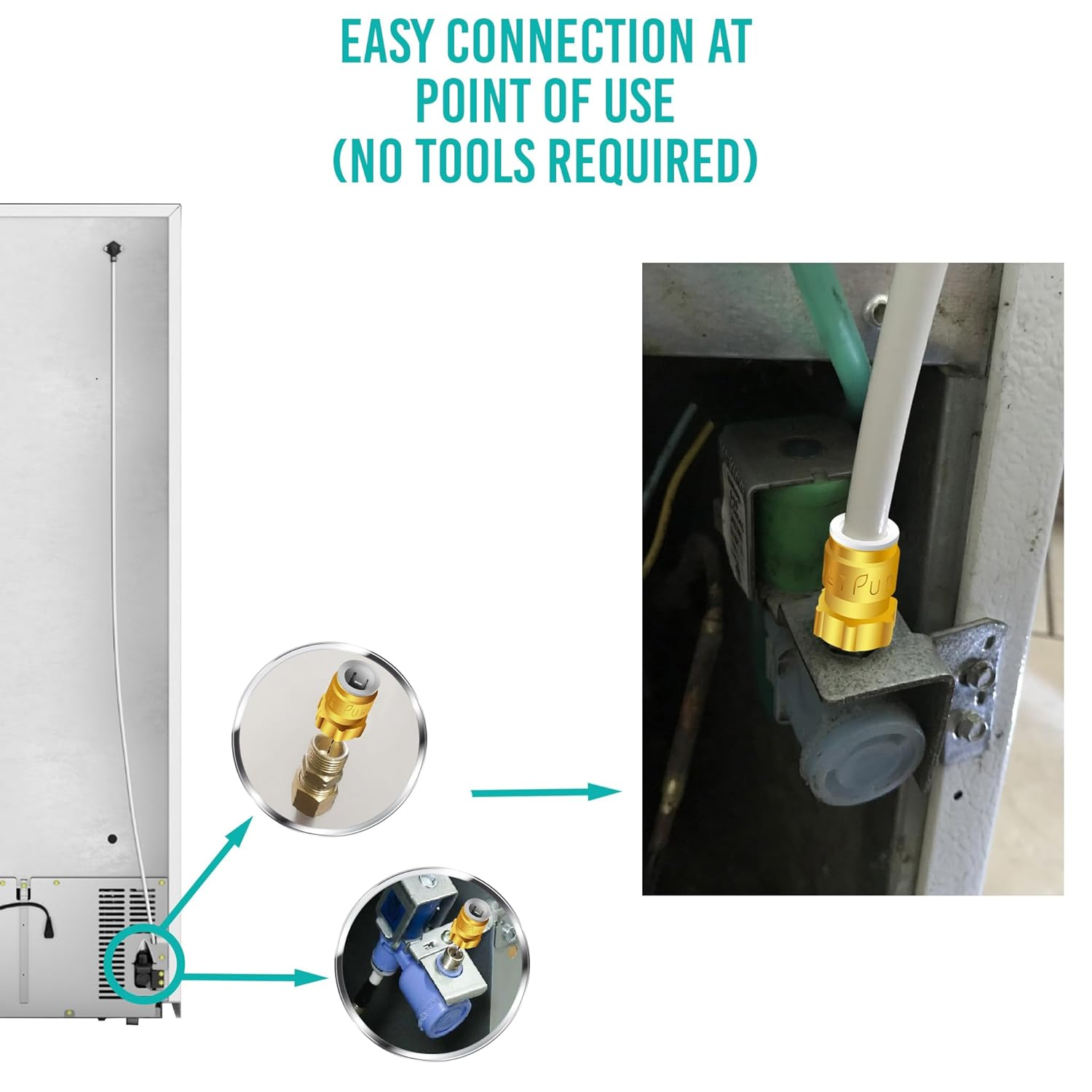 Ice Maker Fridge Installation Kit 25' Feet Tubing for Appliance Water