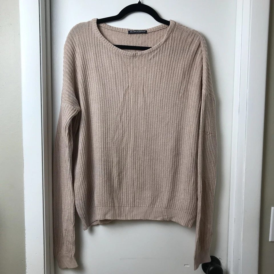 Suéter Brandy Melville Rosa Polvorienta Tejido Talla Única Hecho en Italia Con Defecto Foto 3 de 4