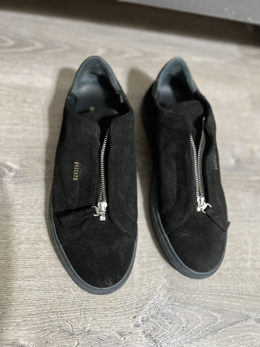 Axel Arigato black Suede Clean 90 Sneakers Zipper Size 11 READ!