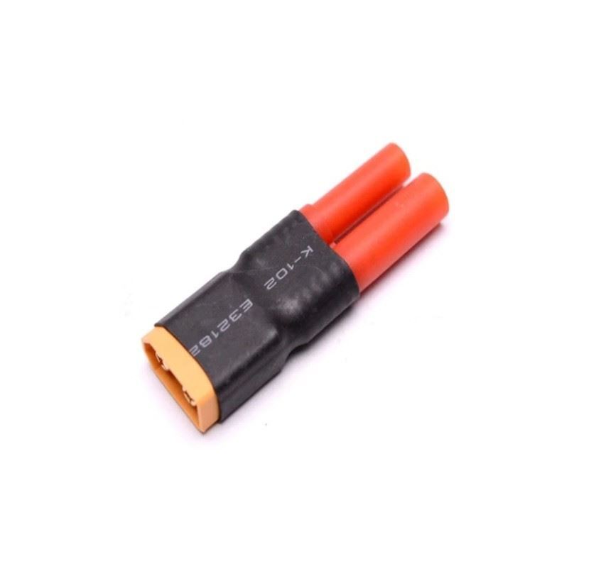 SpeedTek RC Male Male XT60 to Female Banana 4.0 Wireless Con