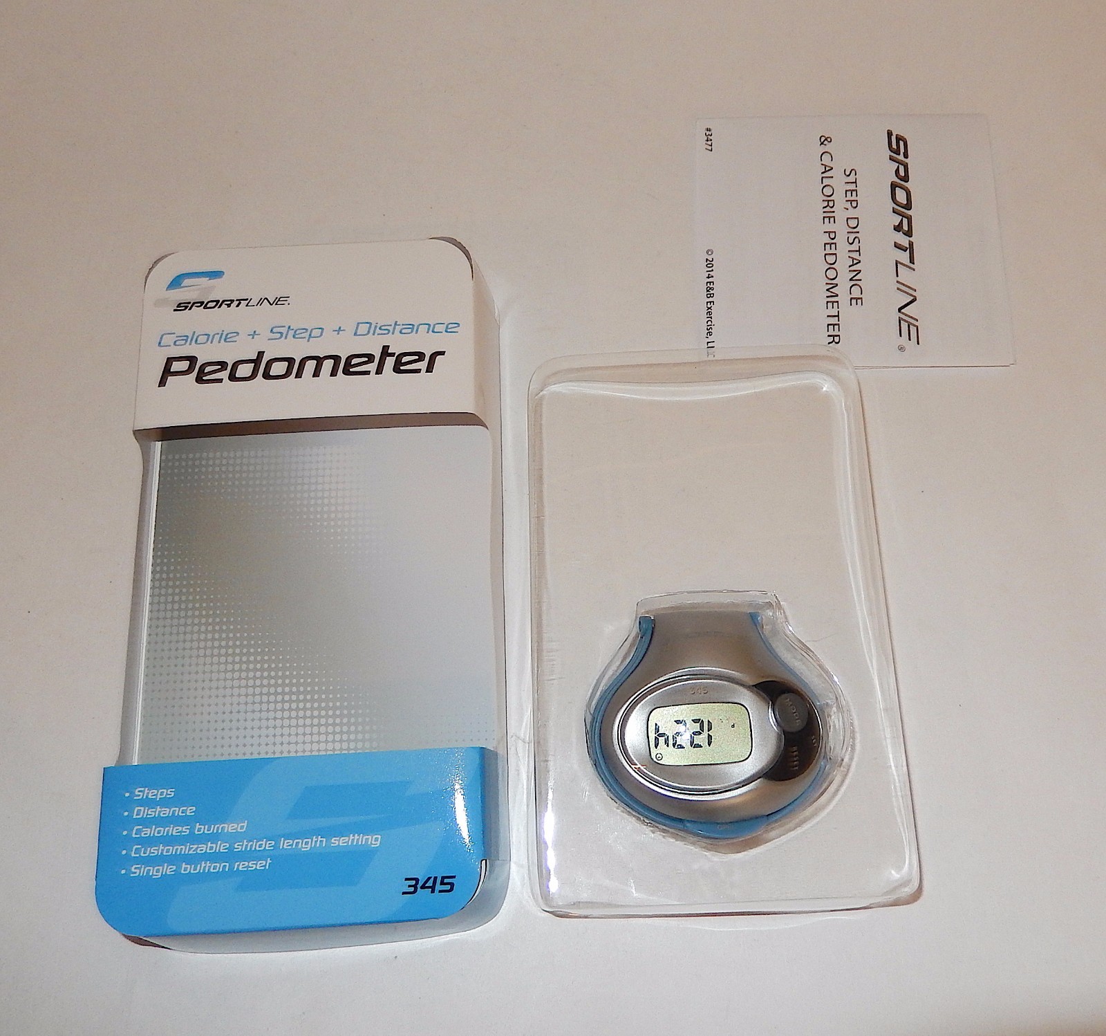 Sportline 345 Pedometer, Step, Distance, and Calories eBay