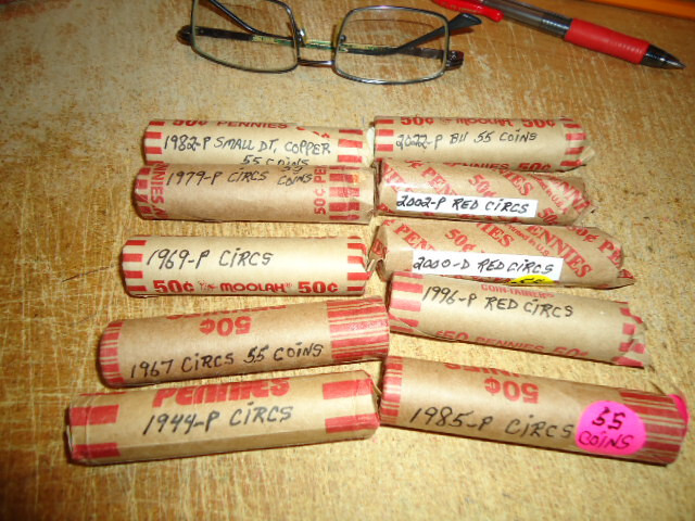 1979-P LINCOLN CENT ROLL (55 COINS)  - YOU ARE BIDDING THIS LISTED ROLL ONLY