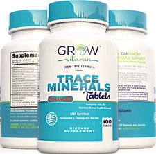 Trace Minerals Concentrace Trace Mineral Complex Tablets - 100 Tablets