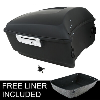 Matte King Pack Trunk Fit For Harley Tour Pak Touring Road Street Glide 14-2023