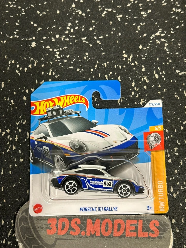 PORSCHE 911 RALLYE BLUE Hot Wheels 1:64 **COMBINE POSTAGE**