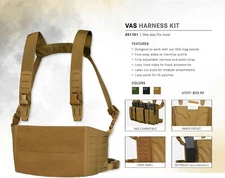 Condor 201151 LCS VAS Tactical Adjustable Harness Kit Chest Rig Panel
