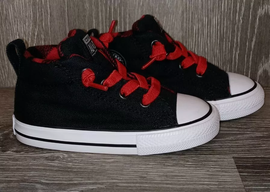 Infant red cheap converse sneakers