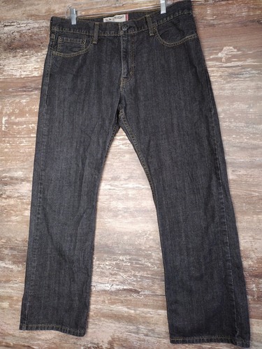 Jeans rectos ajustados Levi’s 514 36 X 30 100 % algodón cremallera mosca hechos en México
