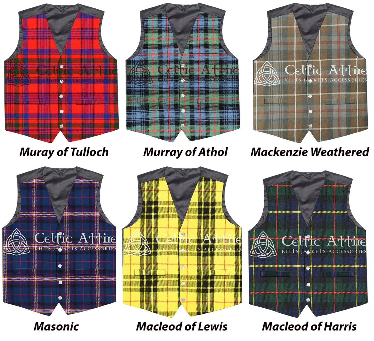 Tartan waistcoat hotsell ebay