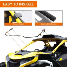 Scratch Resistant Clear Hard Coat Half Windshield for Can Am Maverick R/ R X/ R
