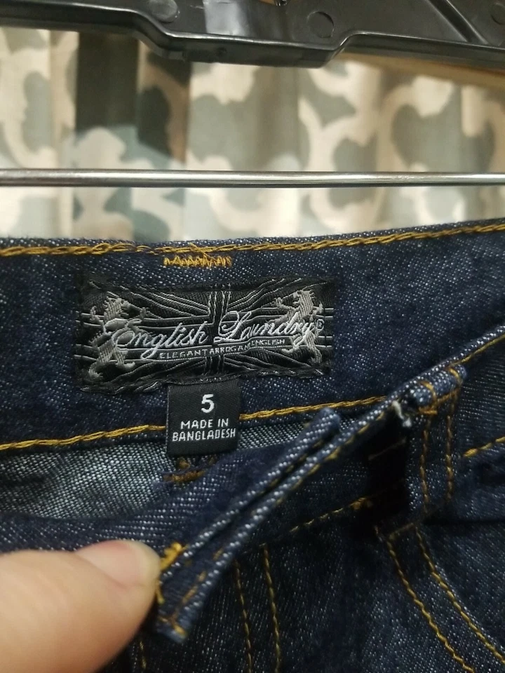 Jeans reto jeans escuro masculino English Laundry - Tamanho 5 (D3) - Imagem 2 de 4