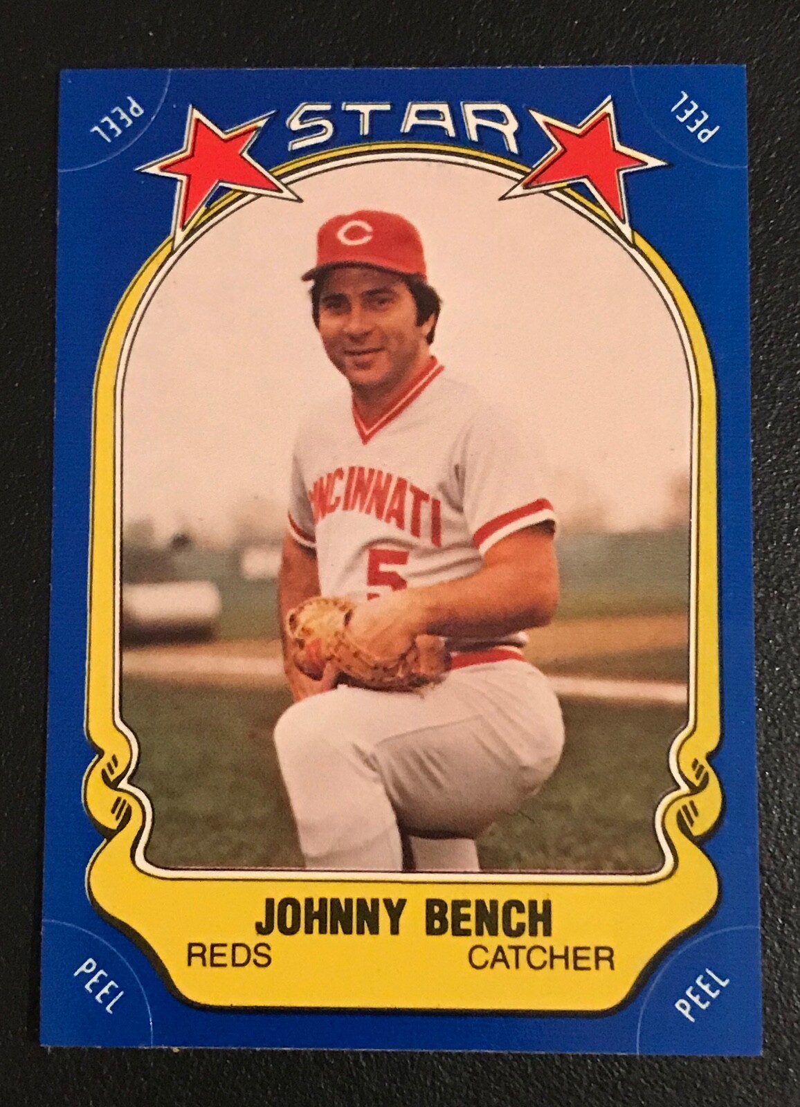 1981 Fleer Star Sticker Baseball #37 Johnny Bench Reds