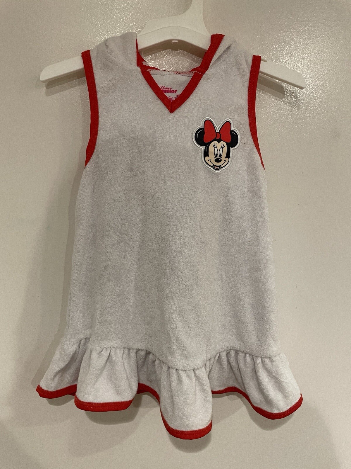 Disney Junior Toddler Girls Minnie Mouse Hooded Terry Swim C