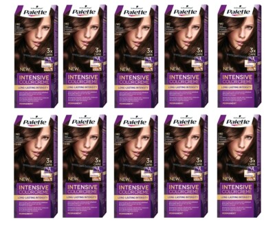 10x Palette Intensive Color Cream 3-65 (W2) Dark Chocolate Permanent Hair