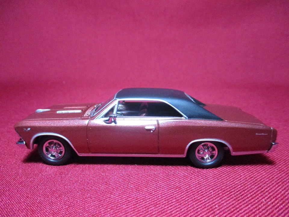 1:43 1966 Chevy Chevelle SS 396 Matchbox American Diecast Muscle Car Collection - Image 3 of 4
