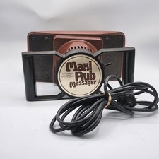 Vintage USA MADE Maxi Rub Personal Body Massager Max Buchanan Co. WORKS!