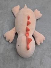 Pillowfort Dino Weighted Plush Stuffed Animal Large Pink Dinosaur Toy Soft