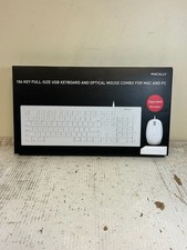 Macally 104-Key USB Keyboard  Mouse Combo   Brand New   Mac  PC Compatible