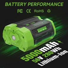 5.0Ah Replacement for EGO 56V Battery Compatible with EGO 56 Volt Power Tools