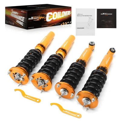 MAXPEEDINGRODS Kit De Combinés Filetés for Bmw E39 1996-2003 Suspension Coilover & Top Mount