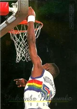 1992-93 SkyBox Thunder and Lightning #TL1 Dikembe Mutombo Mark Macon Nuggets HOF