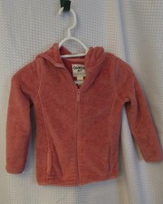 OshKosh B'gosh Coral / Peach Fleece Kids Hoodie Size 7