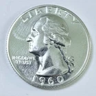 1960 PROOF WASHINGTON QUARTER - 90% SILVER - MINT STATE DETAILS #7867