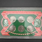 American Frontier Nickel Set 6 Coins Buffalo Indian Head 1928-1937 Acrylic Case