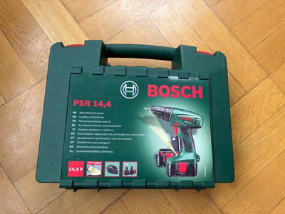 Bosch PSR 14,4 Akku-Bohrschrauber, Akkuschrauber inkl. Koffer, Akku, Ladegerät