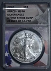 2023 $1 AMERICAN SILVER EAGLE UNC First Strike 1 oz .999 ANACS MS70 A6671