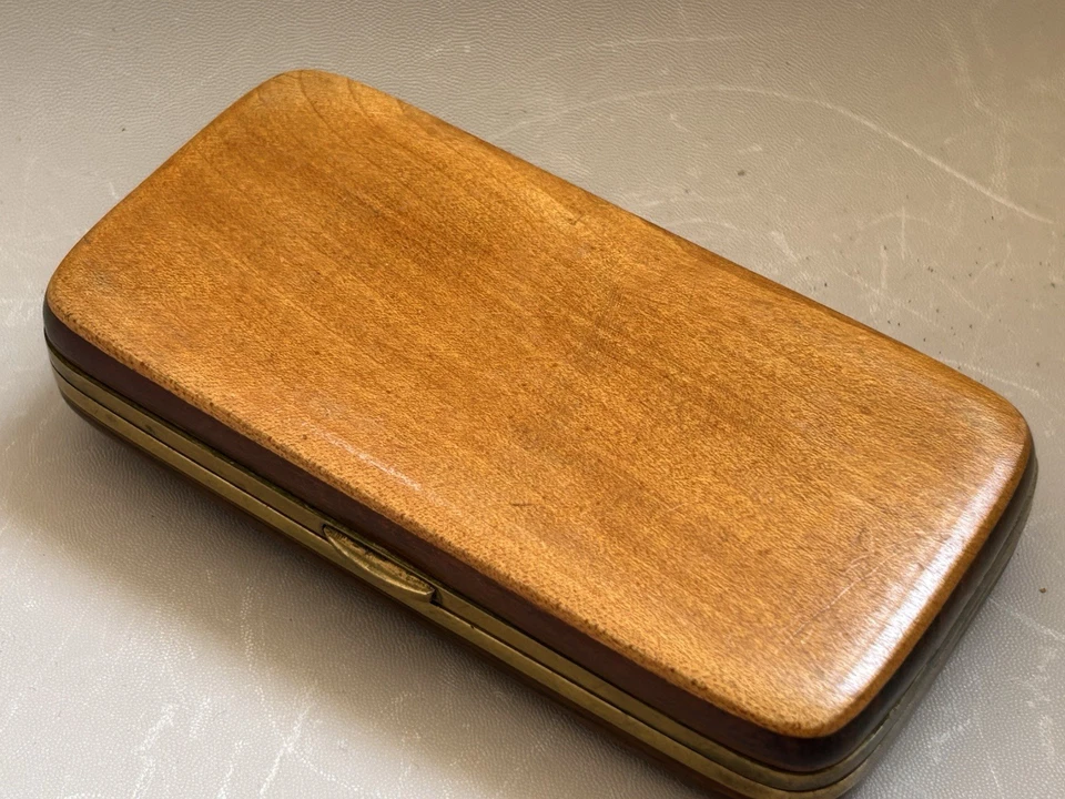 Scatola Porta Sigarette In Legno Prima Metà Del 900 - Immagine 2 di 4