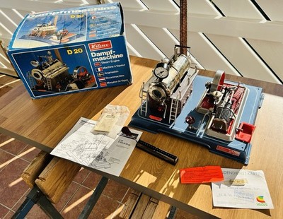 Dampfmaschine / Steam Engine D20 Wilesco - Schöne Alte Ausführung  Mit OVP