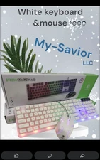 Keyboard and Mouse Combo,LED Backlit RGB Keyboard,Desktop Keyboard for PC Gamers