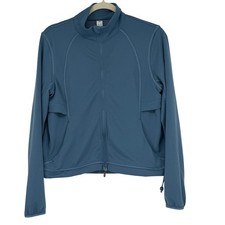 Lululemon Blue Full Zip Mock Neck Track Jacket Women's Size 6