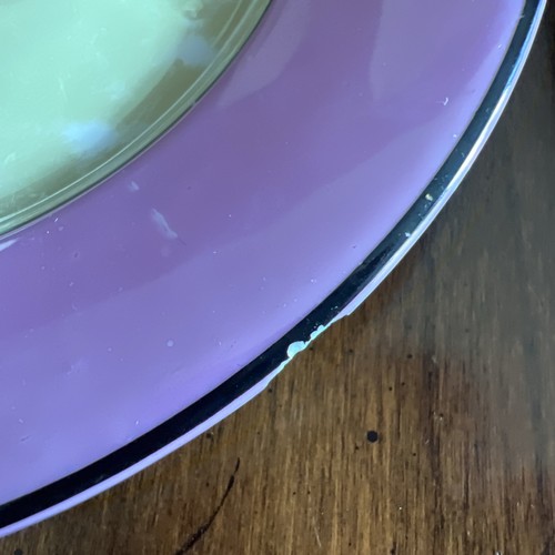 Rare Antique Bavaria Pink & Yellow Lusterware Bread Plates -Set of 4; Wonderful! - Picture 18 of 20