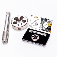 M18x1.5mm Metric HSS Right Hand Machine Screw Round Thread Tap Die Set Tool