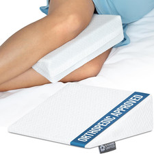 Small Knee Pillow for Side Sleepers – Wedge Firm Foam Support for Belly, Back &