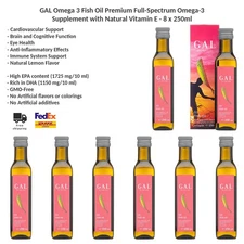 GAL Omega 3 Fish Oil Premium Full-Spectrum Omega-3 Supplement 8x250ml
