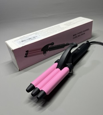 Mini Hair Crimper Triple Barrel Wavy Locken Kreppstab Lockenstab French Waves
