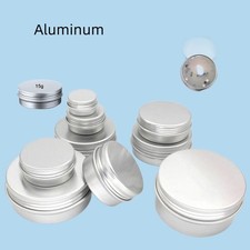 5-250ml Cosmetic Empty Jar Pot Cream Lip Balm Jar Bottle Container Aluminium Cas