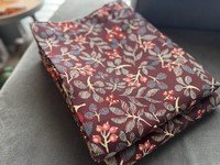 Dunelm Berry Luxury Pencil Pleat Fully Lined Long Embroidered Curtains/Pair