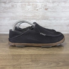 Olukai Mens Moloa Kapa Black Slip On Shoes Loafers Size 9.5