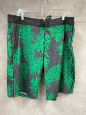 Old Navy California Men's Board Short Gray/Green Pineapple