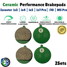 Iscooter Brake Pads ix3 ix4 ix5 ix7 i10 Pro M5 Pro Scooter Ceramic New 2SETS UK
