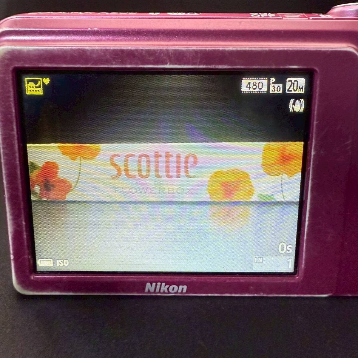 Nikon COOLPIX A300 Compact Digital Camera Pink with Battery