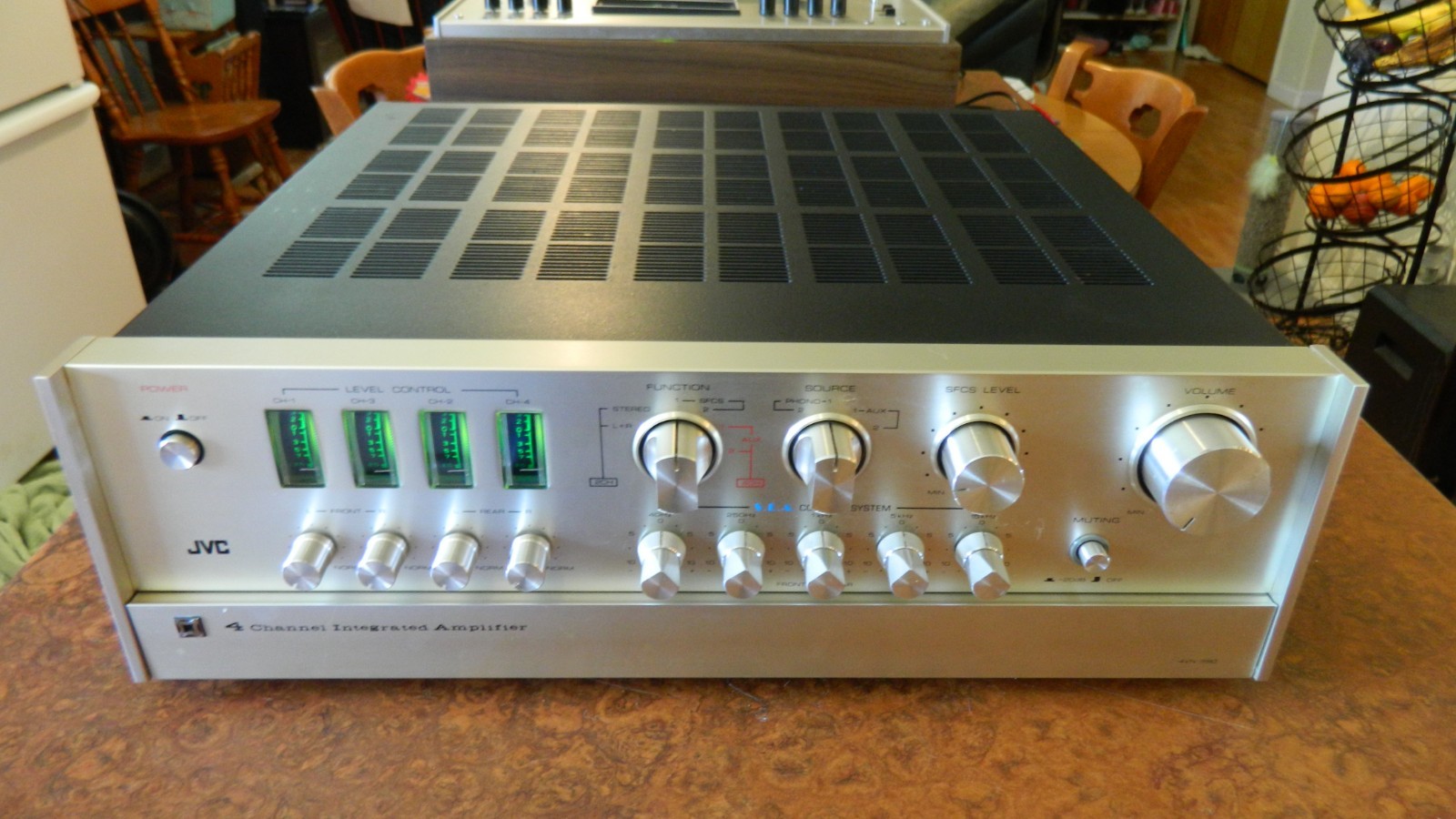 JVC 4VN-990 4-Channel Quadraphonic Sound Effect Amplifier One Owner Near Mint!!