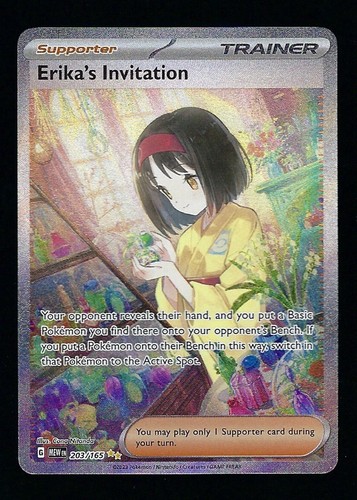 ERIKA’S INVITATION #203 2023 POKEMON MEW EN-151 SPECIAL ILLUSTRATION RARE