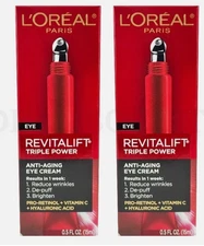 2X! L'Oreal Revita lift Triple Power by   LZR Anti-Aging Eye Cream