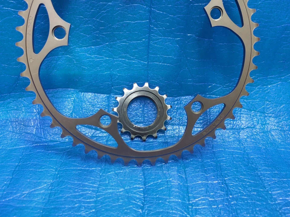 Shimano Dura Ace FC-7710 52T 1/8" NJS Chainring + Dura Ace NJS 15T 1/8" Cog - Image 3 of 4