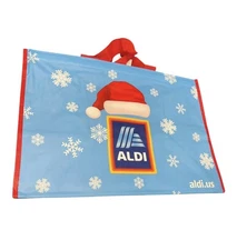 ALDI  XL Reusable CLICK AND STAY  HOLIDAY SHOPPING Bag, NWT